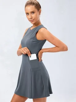 Robe de tennis sans manches Golf Activewear pour femme
