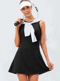 Robe de tennis sans manches Golf Activewear pour femme
