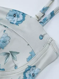 Robe de vacances maxi sans manches à imprimé floral bretelles col chic verte