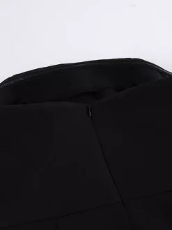 Robe d'été mini sans bretelles avec drapé plissé asymétrique pour femmes 2026