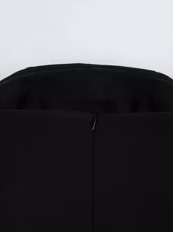 Robe d'été mini sans bretelles avec drapé plissé asymétrique pour femmes 2026