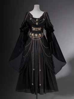 Robe Lolita classique style grec Night Messenger Lolita en mousseline de soie