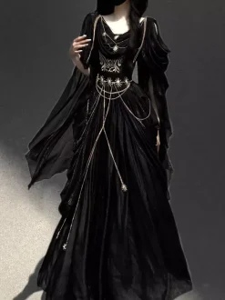 Robe Lolita classique style grec Night Messenger Lolita en mousseline de soie