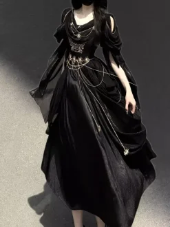 Robe Lolita classique style grec Night Messenger Lolita en mousseline de soie