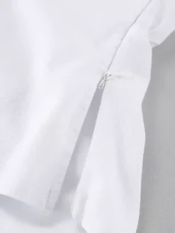 Robe longue blanche 100 % coton pour femme - Bretelles spaghetti buste froncé - Robe de plage sexy à col en V et volants - Collection 2026