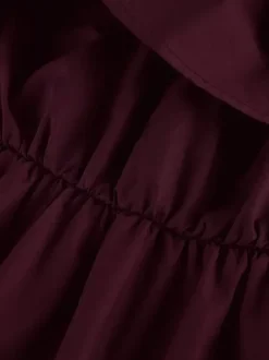 Robe longue bustier 100% coton pour femme tons naturels - Robe d'été sexy à volants et haut tube - Robe longue bohème pour les vacances à la plage 2026