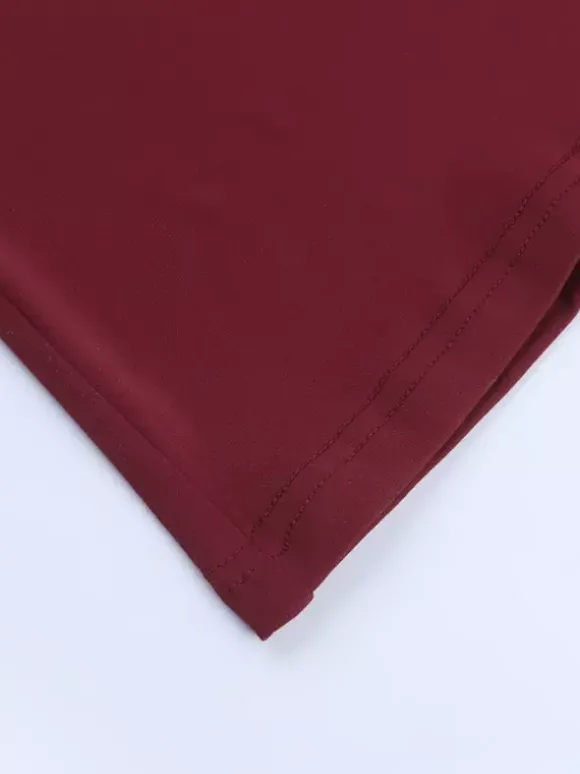 Robe longue dos nu à sequins bordeaux pour femme - Élégante robe sirène moulante froncée - Tenue de bal 2026