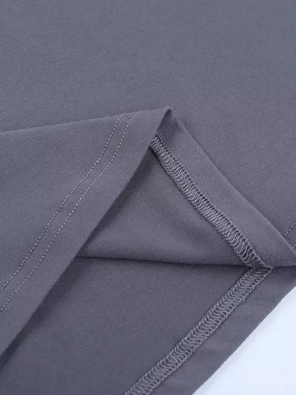 Robe longue grise à col bénitier pour femme - Élégante robe moulante dos nu - Robe de soirée minimaliste pour gala 2026