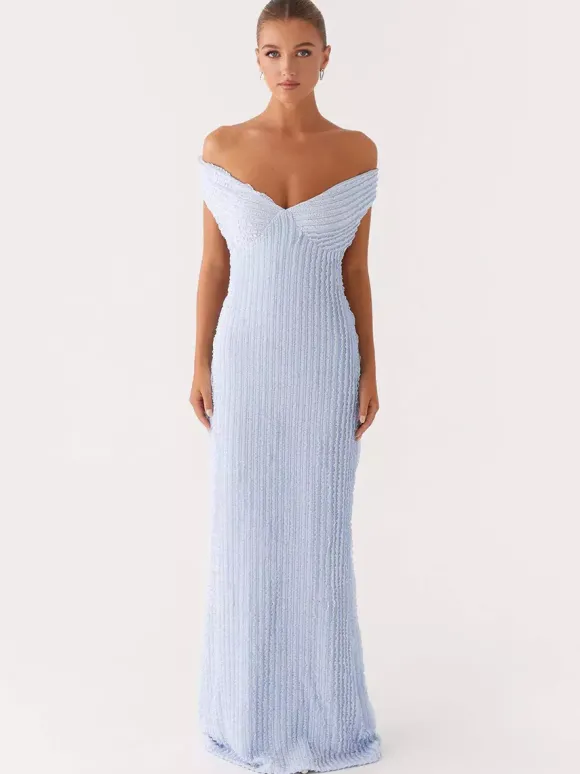 Robe longue moulante à épaules dénudées pour femme - Robe sirène texturée dos nu - Idéale pour une soirée d'été ou un mariage (collection 2026)