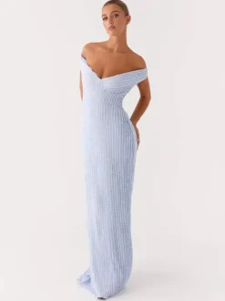 Robe longue moulante à épaules dénudées pour femme - Robe sirène texturée dos nu - Idéale pour une soirée d'été ou un mariage (collection 2026)