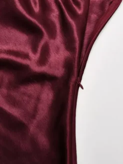 Robe longue sexy abricot sans manches à col en V pour femme Daily Dresses