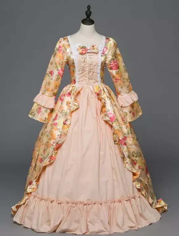 Robe médiévale victorienne Robe Rococo Robe Marie Antoinette Rétro Costume Femmes Opéra Déguisements n