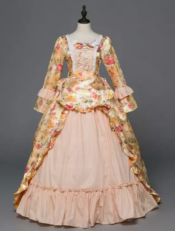 Robe médiévale victorienne Robe Rococo Robe Marie Antoinette Rétro Costume Femmes Opéra Déguisements n