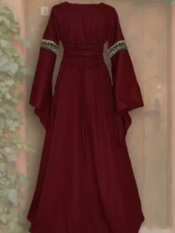 robe 18ème siècle à Jupe Échevelée Lacée 4 Couleurs Disponibles