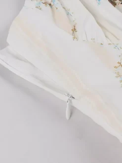 Robe midi trapèze sans manches à imprimé floral et buste froncé pour femme 2026