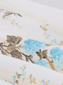 Robe midi trapèze sans manches à imprimé floral et buste froncé pour femme 2026