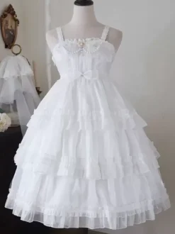 Robe Mignonne Lolita Sans Manches Robe Lolita À Lacet