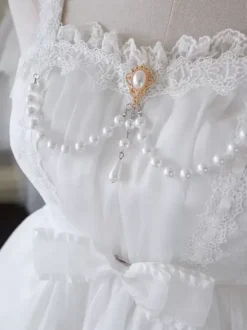 Robe Mignonne Lolita Sans Manches Robe Lolita À Lacet