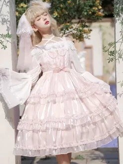 Robe Mignonne Lolita Sans Manches Robe Lolita À Lacet