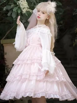 Robe Mignonne Lolita Sans Manches Robe Lolita À Lacet
