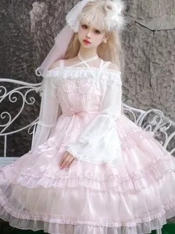 Robe Mignonne Lolita Sans Manches Robe Lolita À Lacet