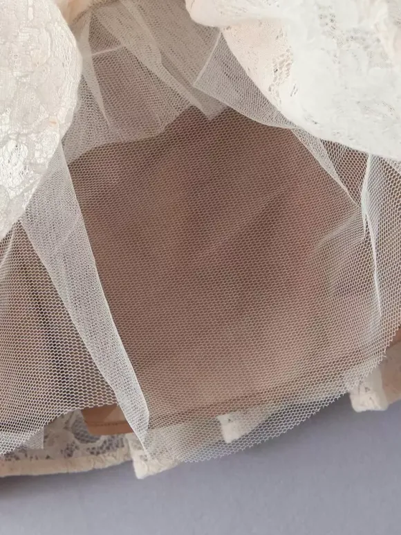Robe mini corset en dentelle à col en c艙ur robe trapèze sexy à bretelles pour fête d'anniversaire 2026