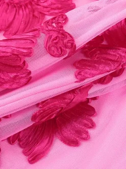 Robe moulante à bretelles spaghetti et motifs floraux pour femme - Mini-robe sexy - Tenue idéale pour une soirée d'été en club (collection 2026)