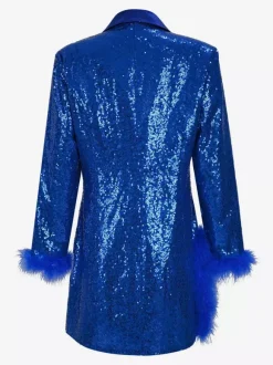 Robe rétro vintage des années 1980 blazer paillettes soirée bal masqué enterrement de vie de jeune fille pour femme
