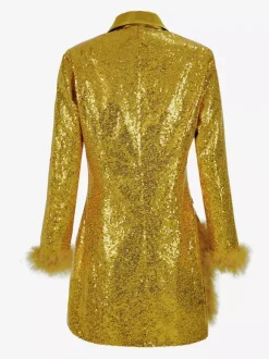 Robe rétro vintage des années 1980 blazer paillettes soirée bal masqué enterrement de vie de jeune fille pour femme