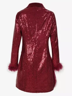 Robe rétro vintage des années 1980 blazer paillettes soirée bal masqué enterrement de vie de jeune fille pour femme