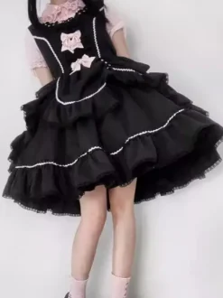 Robe Sweet Lolita en polyester pull sans manches