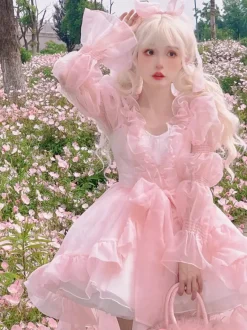 Robe Sweet Lolita OP sans manches Robe Sweet Hime Lolita