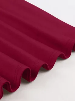 Robe trapèze à manches courtes et col rond ornée d'un n艙ud sur le côté collection femme 2026