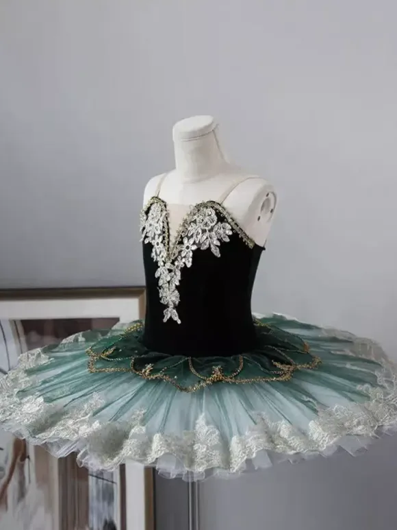 Robe tutu de ballet pour filles jupe de princesse en tulle moelleux costume du Lac des cygnes pour récital et cours de ballet