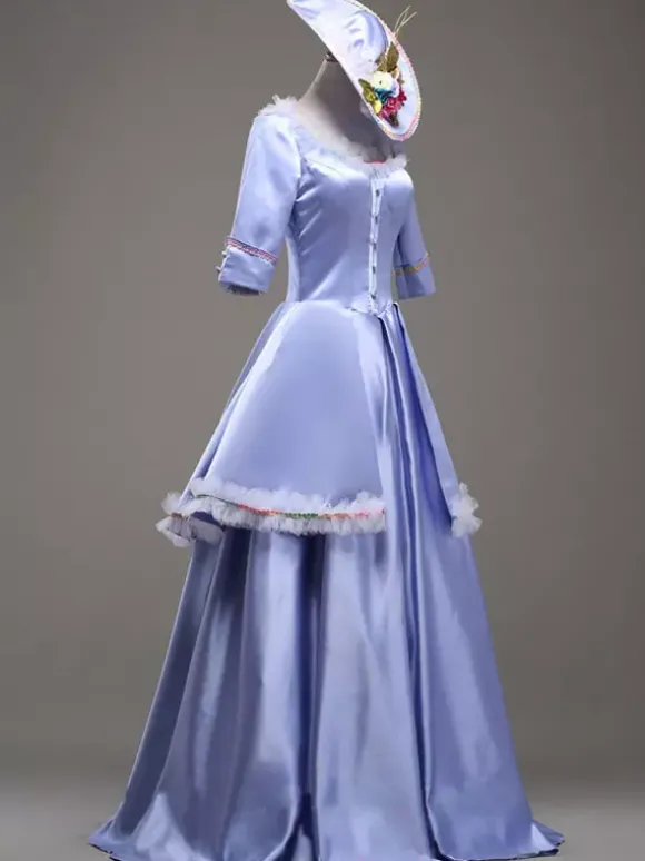 Robe vintage costume Opéra Rococo Cour robe Costume synthétique Halloween