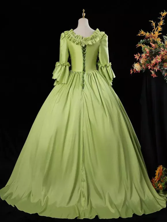 Robe vintage Opéra Costumes rétro robe femme rouge Euro-Style Marie Antoinette Costume 18ème siècle Costume Bourgogne