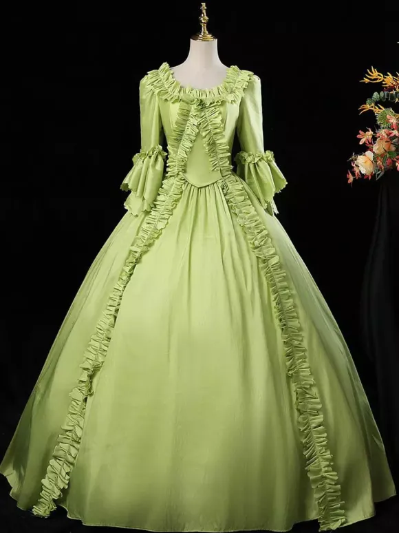 Robe vintage Opéra Costumes rétro robe femme rouge Euro-Style Marie Antoinette Costume 18ème siècle Costume Bourgogne