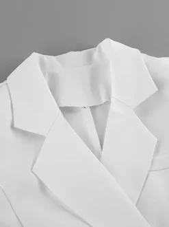 Robe blazer élégante pour femme mini-robe - Ceinture cache-c艙ur col cranté coupe ajustée - Collection printemps-été 2026