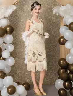 Robe Charleston Robe Année 20 Costume Vintage Robe Rétro Robe Great Gatsby Déguisements Halloween Bourgogne