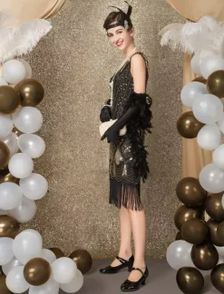 Robe Charleston Robe Année 20 Costume Vintage Robe Rétro Robe Great Gatsby Déguisements Halloween Bourgogne