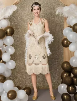 Robe Charleston Robe Année 20 Costume Vintage Robe Rétro Robe Great Gatsby Déguisements Halloween Bourgogne