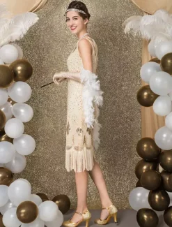Robe Charleston Robe Année 20 Costume Vintage Robe Rétro Robe Great Gatsby Déguisements Halloween Bourgogne