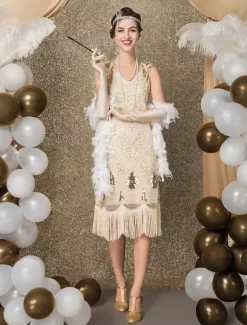 Robe Charleston Robe Année 20 Costume Vintage Robe Rétro Robe Great Gatsby Déguisements Halloween Bourgogne