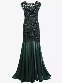 Robe charleston robe vintage 1920s Costume Gatsby Robes Flapper paillettes Déguisements Halloween