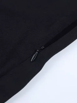 Robe-chemise à découpe et n艙ud sur le devant pour femme - Mini-robe noire à manches longues et ourlet à volants - Collection streetwear printemps 2026