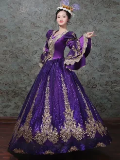 Robe Classique Polyester Manches Longues Robes Classiques Vert