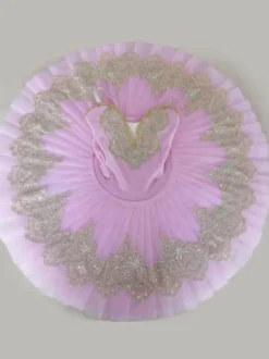 Robe de Ballet bleu fille enfant ballerine paillettes dentelle Polyester ensemble