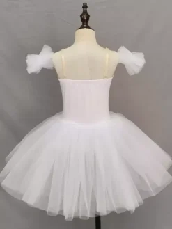 Robe de ballet pour enfants tutu de ballerine de différentes couleurs pour la performance robe de danse du cygne