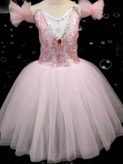 Robe de ballet pour enfants tutu de ballerine de différentes couleurs pour la performance robe de danse du cygne