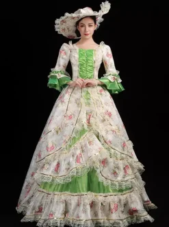 Robe de cour royale européenne pour femme robe de bal victorienne vintage élégante costume de photographie de princesse et robe de spectacle sur scène